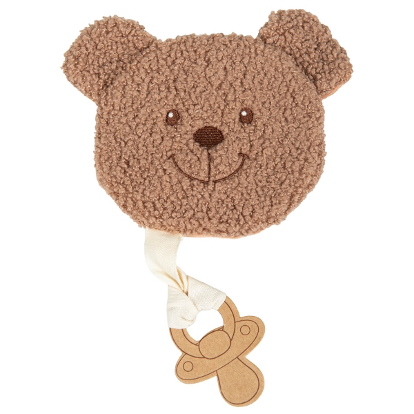 Baby Schmusetuch mit Schnullerband "Bär"