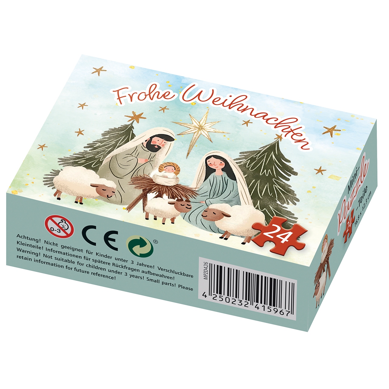 Mini-Puzzle: Weihnachtskrippe