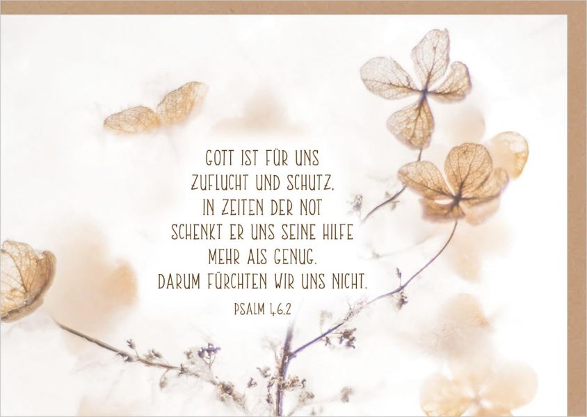 Faltkarte "Psalm 46,2"