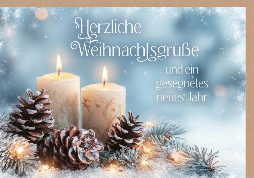 Faltkarte "Herzliche Weihnachtsgrüße"