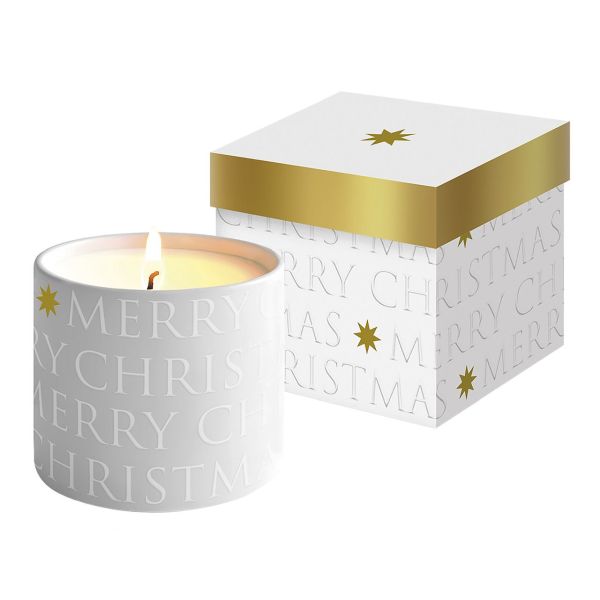 Kerze "Merry Christmas"