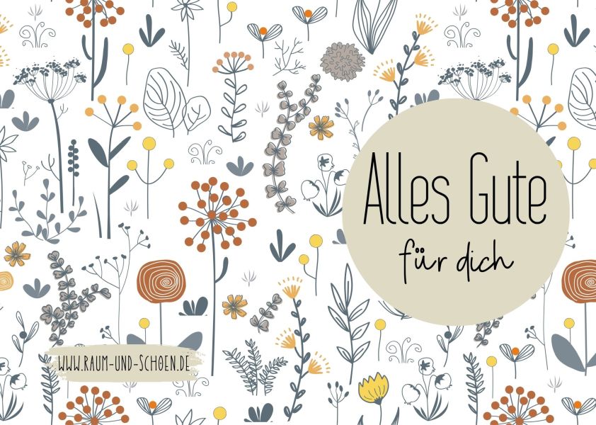 Faltkarte "Alles Gute"