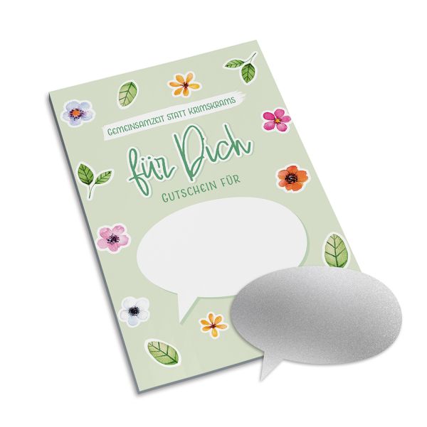 Gutscheinkarte "Für Dich - Blumen"