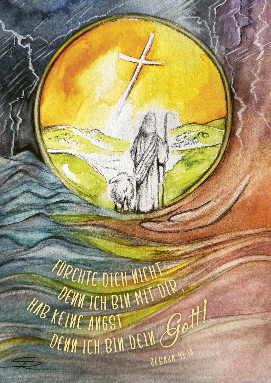 Jahreslosung 2027 - Poster A4 "Kunst"